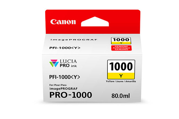 Canon PFI-1000 ink cartridge Original Yellow 013803261332 0549C002