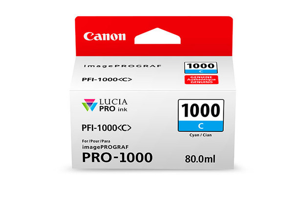 Canon PFI-1000 ink cartridge Original Cyan 013803262179 0547C002