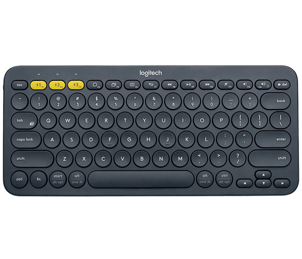 Logitech K380 Multi-Device Keyboard Bluetooth Qwerty Us English Grey 097855117618 920-007558