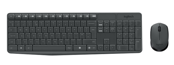 Logitech Mk235 Keyboard Rf Wireless Qwerty Grey 097855120182 920-007897
