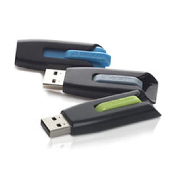 Verbatim V3 Pack USB flash drive 16 GB USB Type-A 3.2 Gen 1 (3.1 Gen 1) Black, Blue, Green, Grey 023942991267 99126