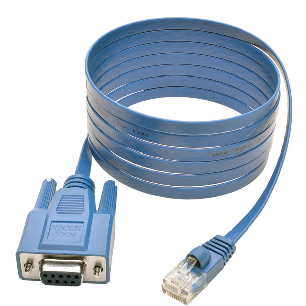 Tripp Lite RJ45 to DB9F Cisco Serial Console Port Rollover Cable 1.83 m (6-ft.) 037332188311 P430-006
