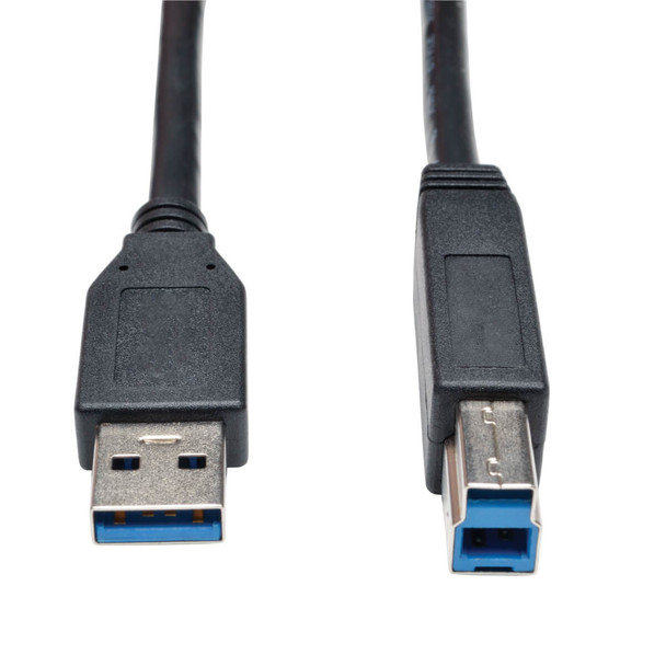 Tripp Lite USB 3.0 SuperSpeed Device Cable (AB M/M) Black, 6-ft 037332183125 U322-006-BK