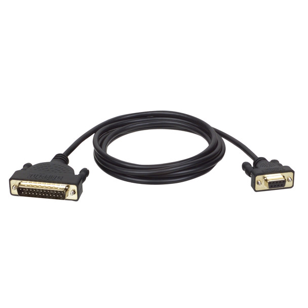 Tripp Lite AT Serial Modem Gold Cable (DB25 to DB9 M/F), 6 ft. (1.83 m) 037332012197 P404-006