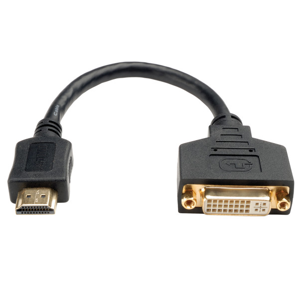Tripp Lite HDMI to DVI Cable Adapter (HDMI-M to DVI-D F) 20.32 cm 037332181046 P132-08N