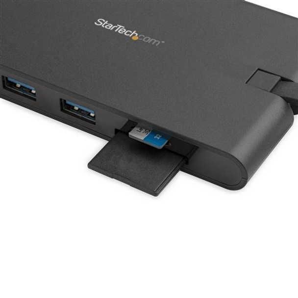 Startech.Com Usb C Multiport Adapter - Usb Type-C Mini Dock With Hdmi 4K Or Vga 1080P Video - 100W Power Delivery Passthrough, 3-Port Usb 3.0 Hub, Gbe, Sd & Microsd - Laptop Travel Dock 065030879170 Dkt30Chvscpd