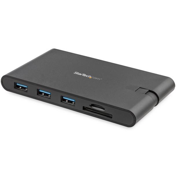 Startech.Com Usb C Multiport Adapter - Usb Type-C Mini Dock With Hdmi 4K Or Vga 1080P Video - 100W Power Delivery Passthrough, 3-Port Usb 3.0 Hub, Gbe, Sd & Microsd - Laptop Travel Dock 065030879170 Dkt30Chvscpd