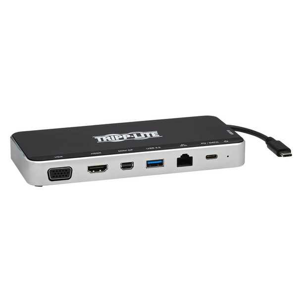 Tripp Lite Usb Dock, Triple Display - 4K Hdmi & Mdp, Vga, Usb 3.2 Gen 1, Usb-A/C Hub, Gbe, 60W Pd Charging, Black 037332253620 U442-Dock16-B