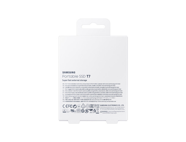 Samsung T7 2000 GB Titanium 887276410807 MU-PC2T0T/AM