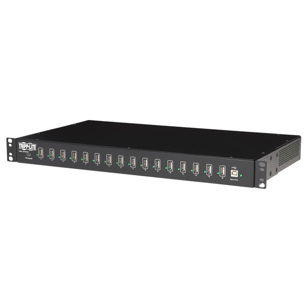 Tripp Lite 16-Port USB Charging Station with Syncing Function - 5V 40A / 200W USB Charger Output 037332182715 U280-016-RM