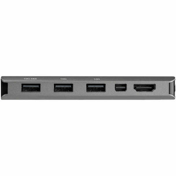 Startech.Com Usb C Multiport Adapter - Usb-C To Hdmi Or Mini Displayport 4K 60Hz, 100W Power Delivery Pass-Through, 4-Port 10Gbps Usb Hub - Usb Type-C Mini Dock - W/ 12" Attached Cable 065030892025 Dkt31Cmdphpd
