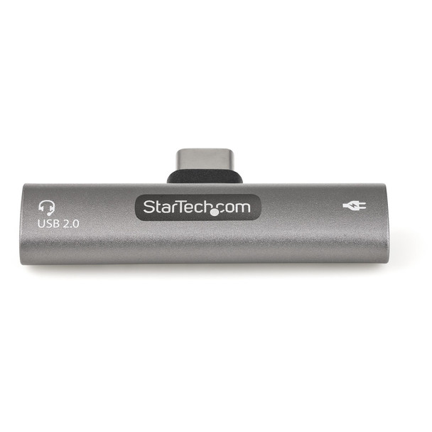 StarTech.com USB C Audio & Charge Adapter - USB-C Audio Adapter w/ USB-C Audio Headphone/Headset Port and 60W USB Type-C Power Delivery Pass-through Charger - For USB-C Phone/Tablet/Laptop 065030889025 CDP2CAPDM