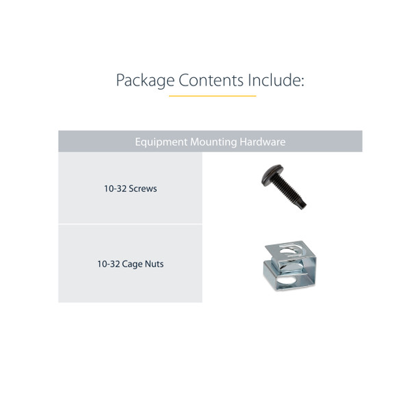 StarTech.com Rail Depth Adapter Kit for Server Racks - 1U 065030865432 RDA1U