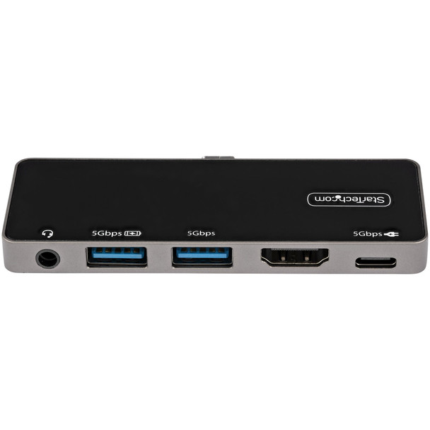 Startech.Com Usb C Multiport Adapter - Usb-C To 4K 60Hz Hdmi 2.0, 100W Power Delivery Pass-Through Charging, 3-Port Usb 3.0 Hub, Audio - Usb-C Mini Dock - Portable Usb Type-C Travel Dock 065030891622 Dkt30Ichpd