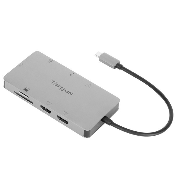 Targus DOCK423TT notebook dock/port replicator Wired & Wireless USB 3.2 Gen 1 (3.1 Gen 1) Type-C Silver 092636354480 DOCK423TT