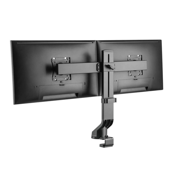 Tripp Lite Dual-Display Monitor Arm with Desk Clamp and Grommet - Height Adjustable, 17” to 27” Monitors 037332248909 DDR1727DC