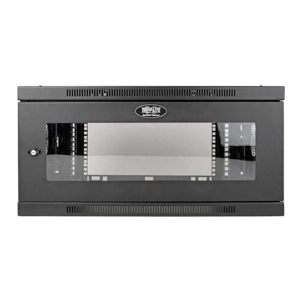 Tripp Lite 6U Low-Profile Wall-Mount Rack Enclosure Cabinet, Wide, Acrylic Window, Switch-Depth-Plus 037332214256 SRW6UDPGVRT
