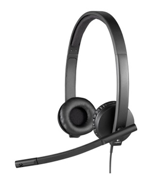 Logitech Usb Headset H570E Head-Band Black 097855107978 981-000574