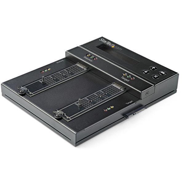 StarTech.com Standalone M.2 SATA & M.2 NVMe Duplicator and Eraser - HDD/SSD Cloner/Wiper for M.2 PCIe AHCI/NVMe, M.2 SATA, 2.5/3.5" SATA Drives - External Hard Drive Eraser/Duplicator, TAA 065030891608 SM2DUPE11