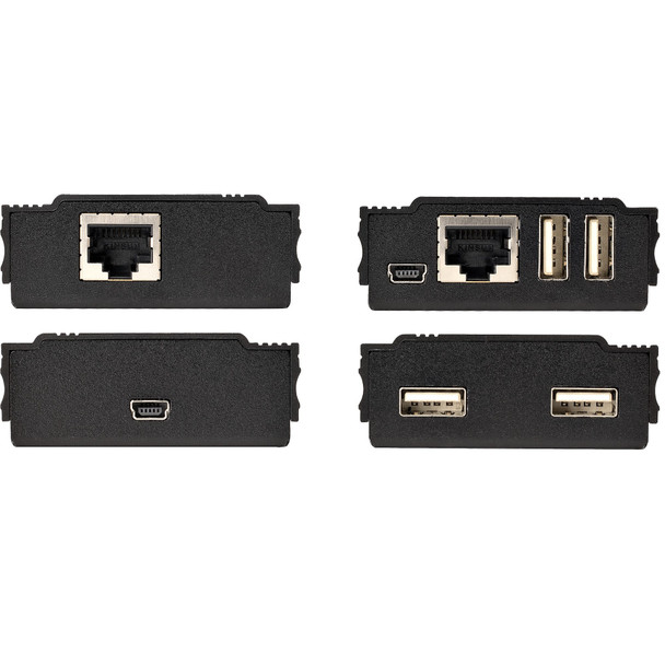 StarTech.com 4-Port USB 2.0 Extender Hub over Single CAT5e/CAT6 Ethernet Cable (RJ45) - 330ft (100m) - USB Extender Hub Adapter Kit - Metal Housing - Externally Powered - 480 Mbps 065030892971 USB2004EXT100