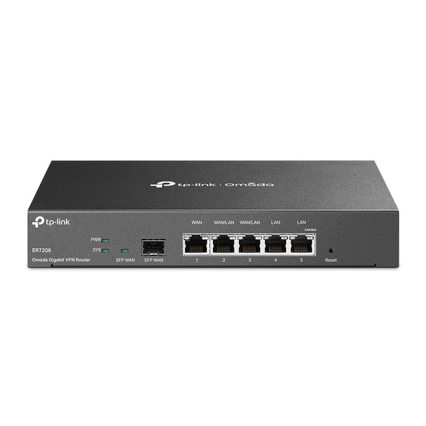 TP-LINK SafeStream Gigabit Multi-WAN VPN Router 840030701474 TL-ER7206