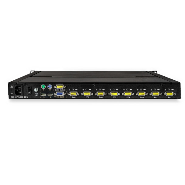 StarTech.com 8 Port Rackmount KVM Console w/ 6ft Cables - Integrated KVM Switch w/ 17" LCD Monitor - Fully Featured 1U LCD KVM Drawer- OSD KVM - Durable 50,000 MTBF - USB + VGA Support 065030872485 RKCONS1708K