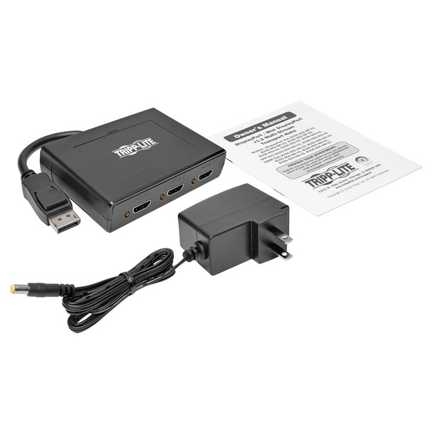 Tripp Lite 3-Port DisplayPort 1.2 to HDMI Multi-Stream Transport (MST) Hub, 3840 x 2160 (4K x 2K) UHD 037332193346 B156-003-HD-V2