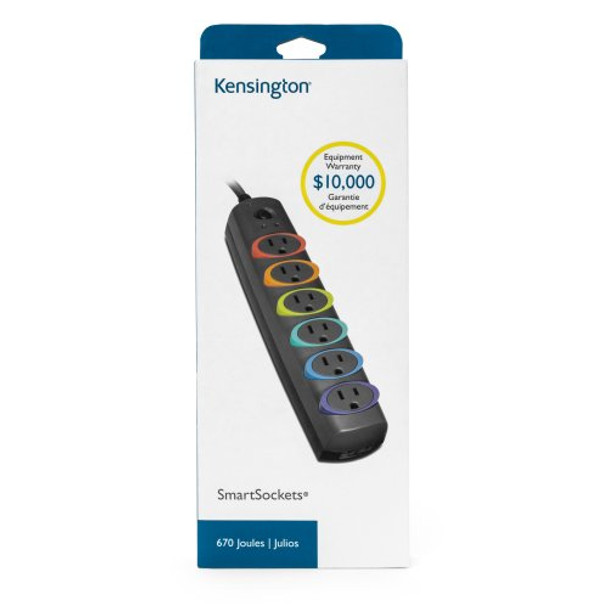 Kensington K62146NA surge protector Multicolour 6 AC outlet(s) 1.8 m 00085896621461 62146