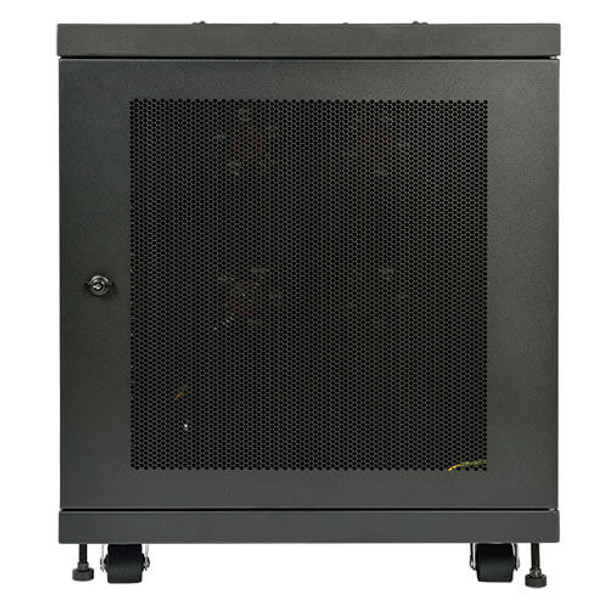 Tripp Lite 12U SmartRack Industrial Floor Standard-Depth Rack Enclosure Cabinet includes doors and side panels 037332183439 SR12UBFFD