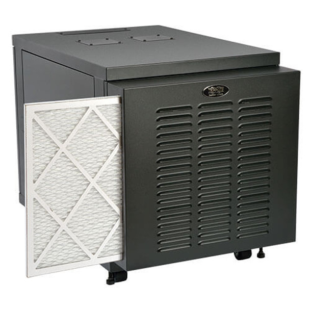 Tripp Lite 12U SmartRack Industrial Floor Standard-Depth Rack Enclosure Cabinet includes doors and side panels 037332183439 SR12UBFFD