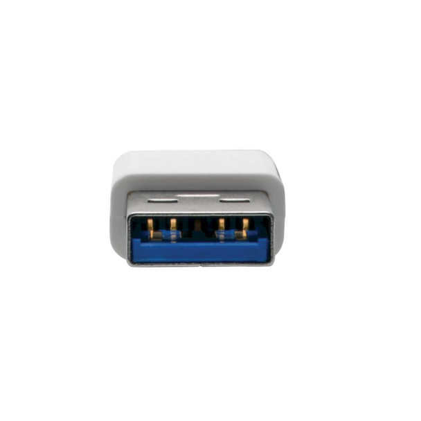 Tripp Lite USB 3.0 SuperSpeed to Gigabit Ethernet NIC Network Adapter, 10/100/1000 Mbps, White 037332183286 U336-000-GBW