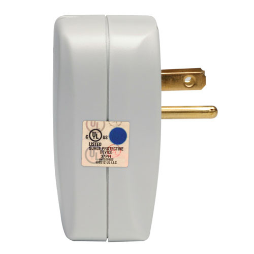 Tripp Lite Protect It! 1-Outlet Portable Surge Protector, Direct Plug-In, 600 Joules, Tel/Modem Protection 037332118486 TRAVELCUBE