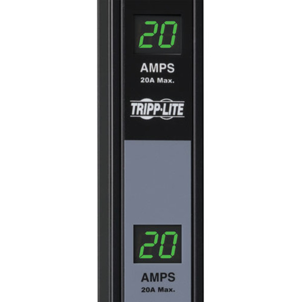 Tripp Lite 3.8kW Single-Phase Metered PDU, Dual Circuit, 120V Outlets (32 5-15/20R), L5-20P/5-20P, 10ft Cord, 0U Vertical 037332132505 PDUMV40