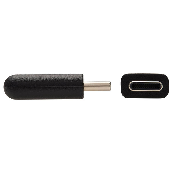 Tripp Lite USB-C Cable (M/M) - USB 2.0, Thunderbolt 3, 100W PD Charging, Right-Angle Plug, Black, 2 m (6.6 ft.) 037332263698 U040-02M-C-5ARA