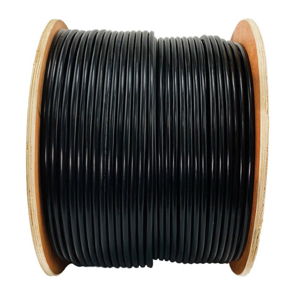 Tripp Lite Cat6/Cat6e 600 MHz Solid-Core Outdoor-Rated (UTP) Bulk Ethernet Cable - Black, 1000 ft. (304.8 m) 037332257888 N228-01K-BK