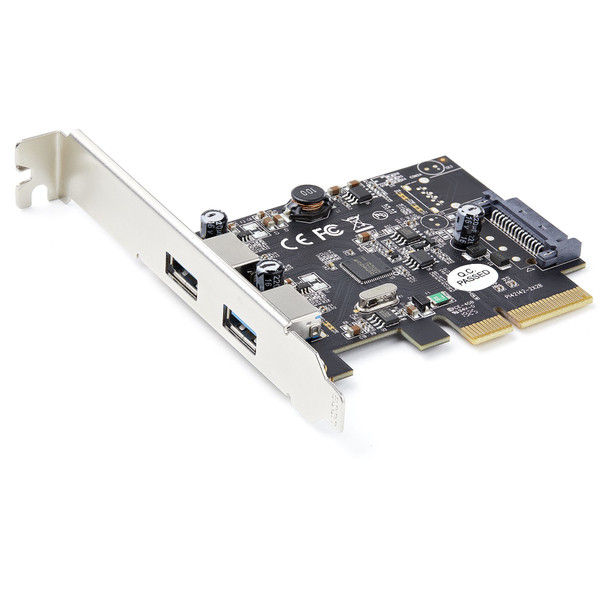 StarTech.com 2-Port USB PCIe Card with 10Gbps/port - USB 3.1/3.2 Gen 2 Type-A PCI Express 3.0 x2 Host Controller Expansion Card - Add-On Adapter Card - Full/Low Profile - Windows & Linux 065030887427 PEXUSB312A3