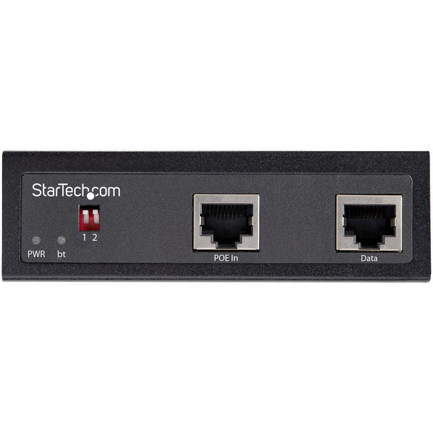 StarTech.com Industrial Gigabit PoE Splitter - 90W High Speed Power over Ethernet PoE+++ Splitter - 12-48V DC Splitter 802.3bt - LAN/RJ45 Ultra PoE to DC Adapter - -40C to +75C 065030889735 POESLT1G48V