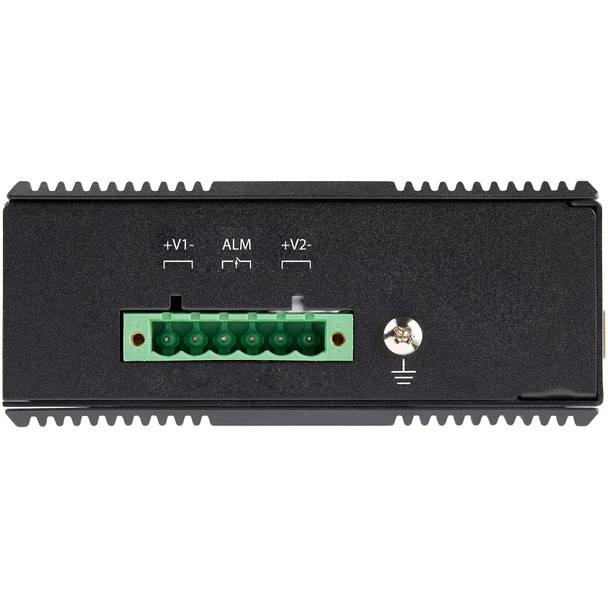 StarTech.com Industrial 5 Port Gigabit Ethernet Switch - 4 PoE RJ45 +2 SFP Slots 30W PoE+ 12-48VDC 10/100/1000 Rugged Power Over Ethernet LAN Switch -40C to 75C - DIN Mountable 065030889834 IES1G52UP12V