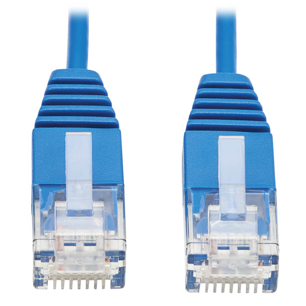 Tripp Lite Cat6 Gigabit Molded Ultra-Slim UTP Ethernet Cable (RJ45 M/M), Blue, 15.24 cm 037332256911 N200-UR6N-BL