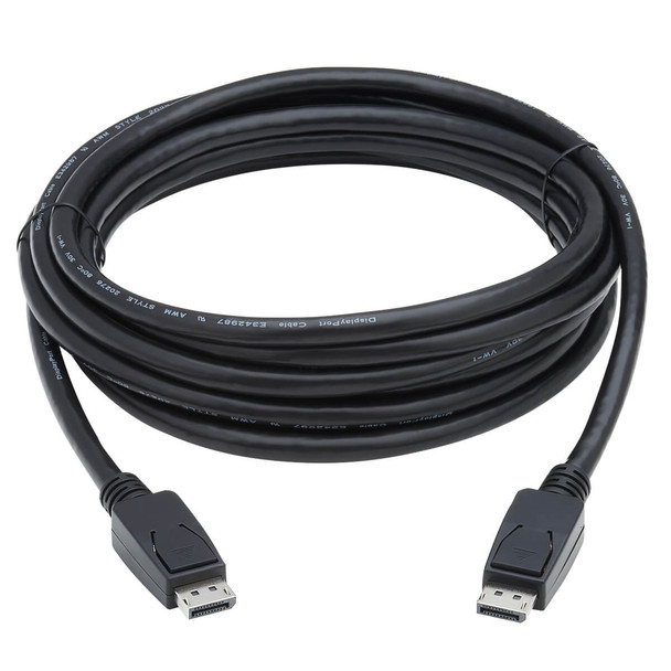 Tripp Lite Displayport 1.4 Cable With Latching Connectors - 8K Uhd, Hdr, 4:2:0, Hdcp 2.2, M/M, Black, 4.57 M 037332255143 P580-015-V4