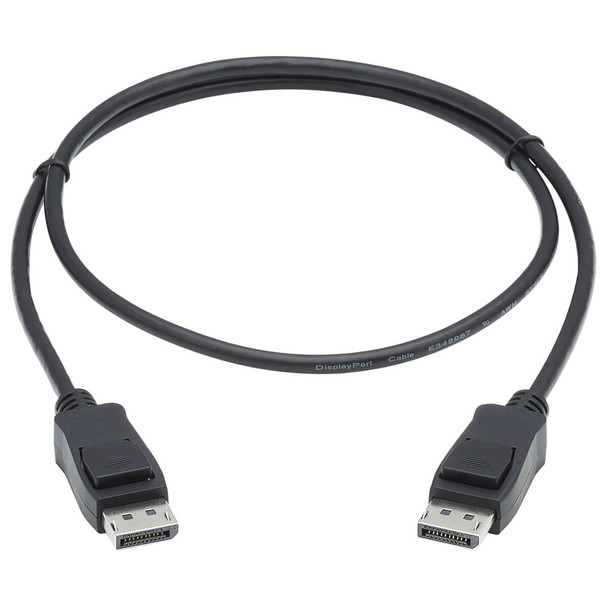 Tripp Lite DisplayPort 1.4 Cable with Latching Connectors - 8K UHD, HDR, 4:2:0, HDCP 2.2, M/M, Black, 0.91 m 037332255112 P580-003-V4