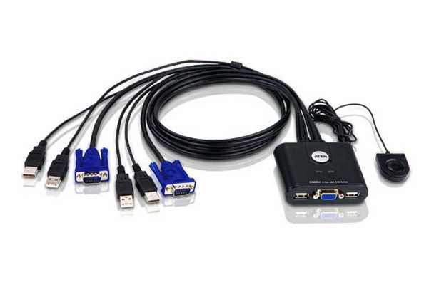 ATEN 2-Port USB VGA KVM Switch CS22U 672792398018
