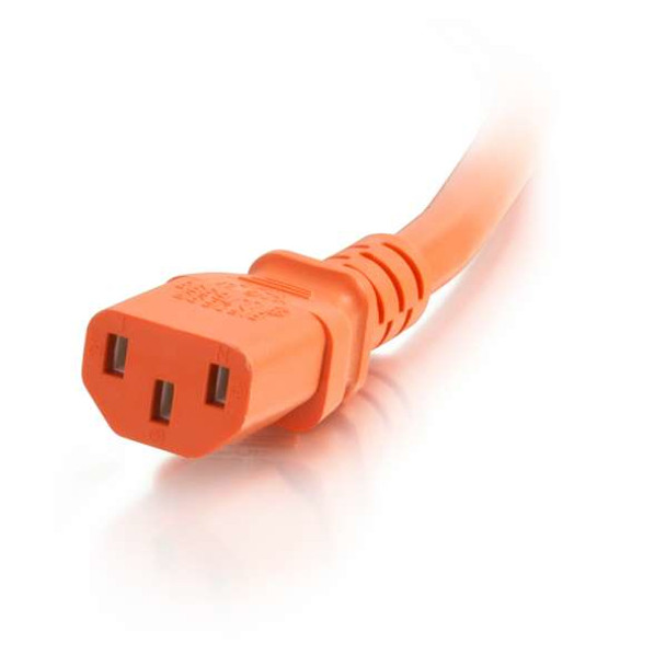 C2G 17554 power cable Orange 1.8 m C14 coupler C13 coupler 757120175544 17554