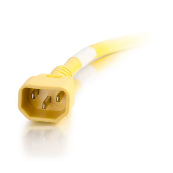 C2G 17550 power cable Yellow 1.5 m C14 coupler C13 coupler 757120175506 17550
