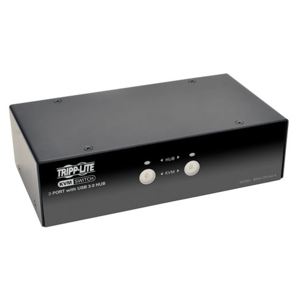 Tripp Lite 2-Port DisplayPort KVM Switch w/ Audio, Cables and USB 3.0 SuperSpeed Hub 037332188625 B004-DPUA2-K