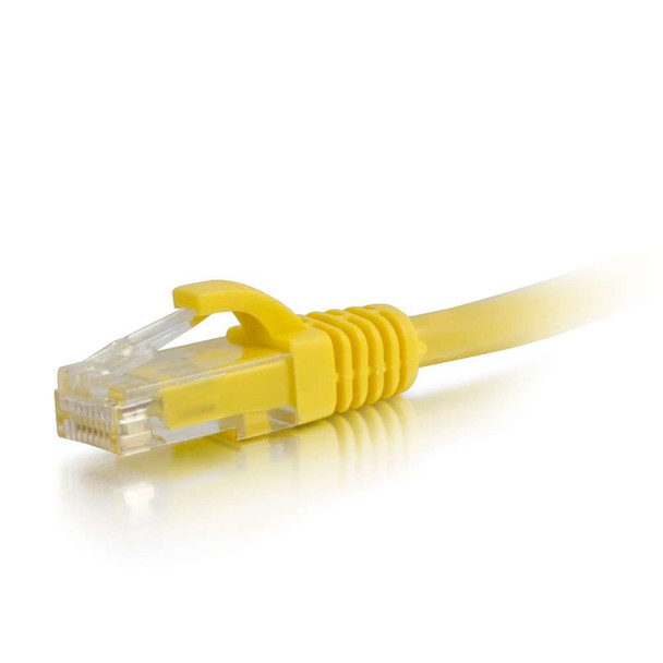 C2G 6" Cat6 networking cable Yellow 0.15 m U/UTP (UTP) 757120009566 00956