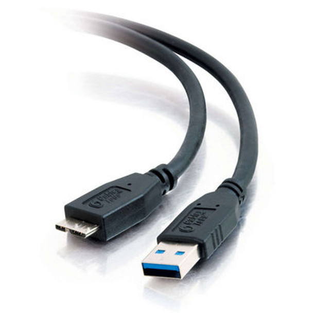 C2G 1M Usb 3.0 A Male To Micro B Male Cable Usb Cable Usb A Micro-Usb B Black 757120541769 54176