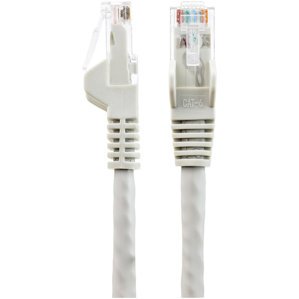 Startech.Com 35Ft (10.7M) Cat6 Ethernet Cable - Lszh (Low Smoke Zero Halogen) - 10 Gigabit 650Mhz 100W Poe Rj45 Utp Network Patch Cord Snagless With Strain Relief - Gray Cat 6, Etl Verified, 24Awg 065030892766 N6Lpatch35Gr