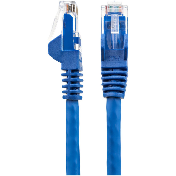 Startech.Com 20Ft (6M) Cat6 Ethernet Cable - Lszh (Low Smoke Zero Halogen) - 10 Gigabit 650Mhz 100W Poe Rj45 Utp Network Patch Cord Snagless With Strain Relief - Blue Cat 6, Etl Verified, 24Awg 065030892919 N6Lpatch20Bl