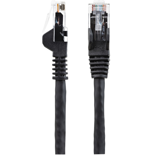 StarTech.com 20ft (6m) CAT6 Ethernet Cable - LSZH (Low Smoke Zero Halogen) - 10 Gigabit 650MHz 100W PoE RJ45 UTP Network Patch Cord Snagless with Strain Relief - Black CAT 6, ETL Verified, 24AWG 065030892933 N6LPATCH20BK